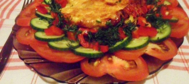 Мясная запеканка Котлета на двоих