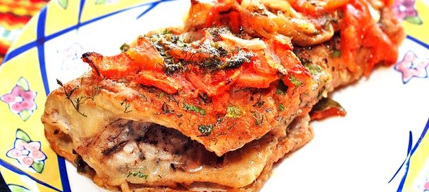 Морской окунь в фольге