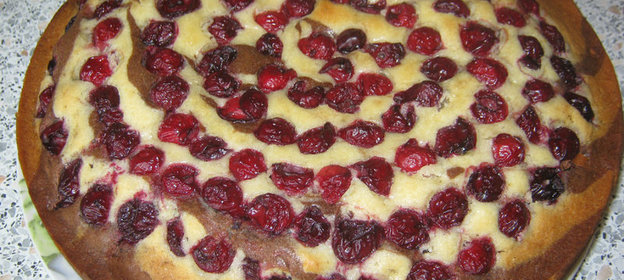 Кекс Зебра с вишней