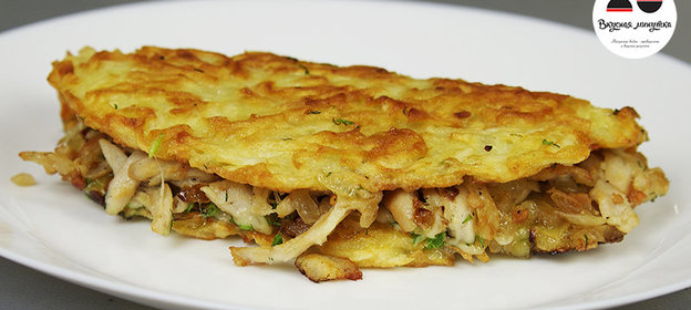 Драники с курицей Семейные