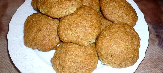 Постное бананово-кокосовое печенье