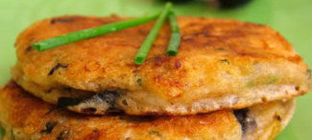 Оладьи с маслинами