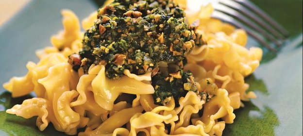 Паста с соте из петрушки