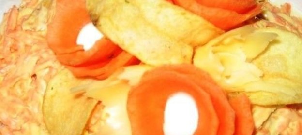 Отбивные в панировке из арахиса к спагетти