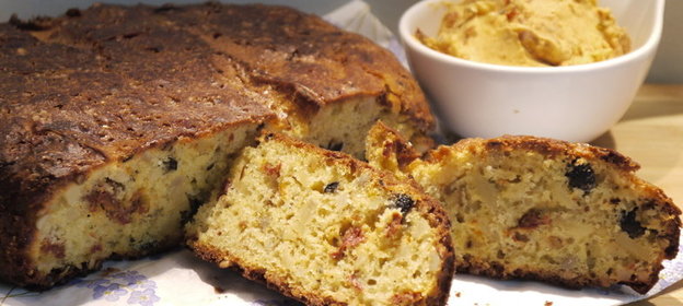 Закусочный оливковый хлеб „Тоскана испеченный в рукаве для запекания