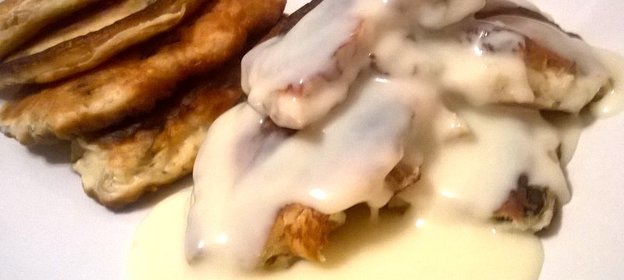 Оладьи на кефире с изюмом