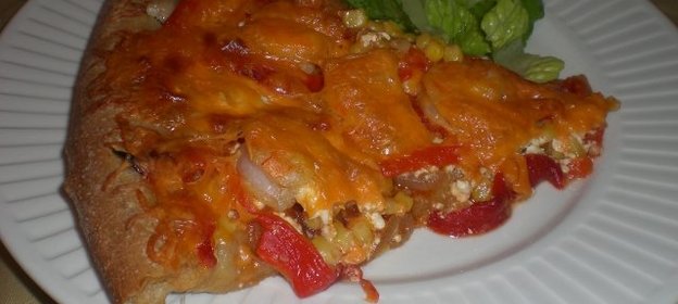 Пицца( замечательное тесто для неё) с креветками- вариант