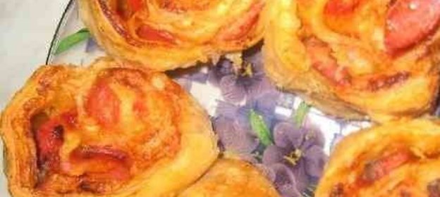 Пицца в виде рулета