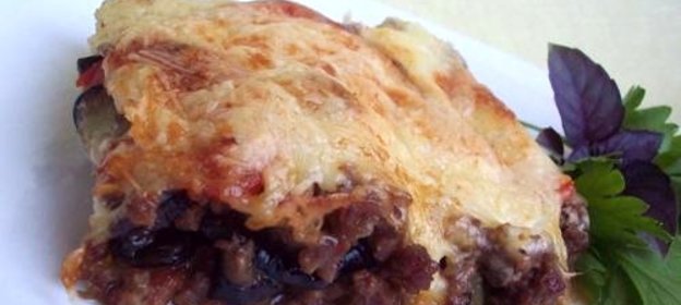 Запеканка из баклажанов с фаршем