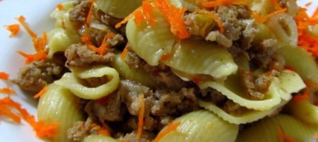 Макароны по-флотски в одной сковороде