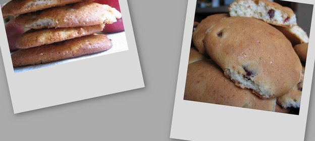 Печенье с сушеной вишней +Мягкое яблочное печенье