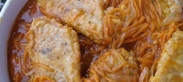 Сельдь в красном маринаде