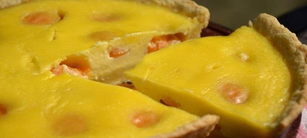 Заливной абрикосовый пирог