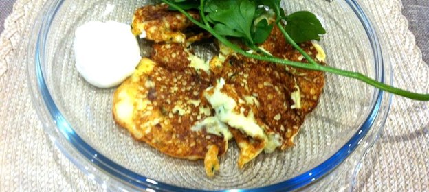 Оладьи кефирные кабачковые