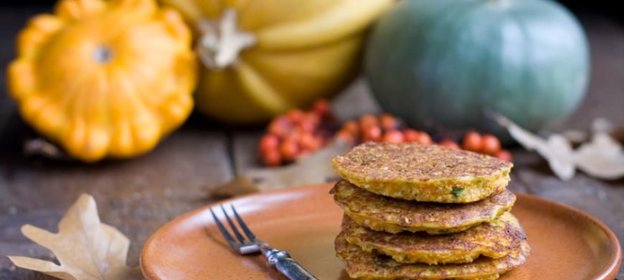 Тыквенные оладьи с нутовой мукой