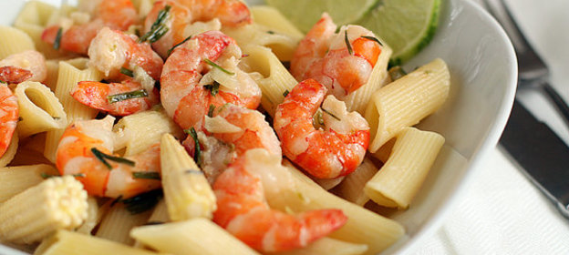 Паста с креветками