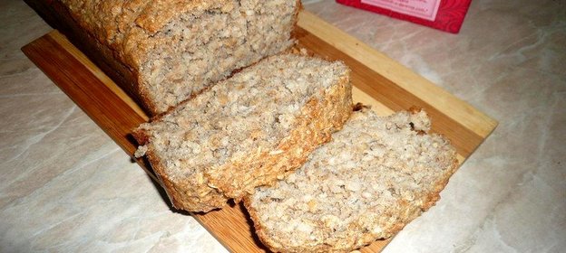 Домашний хлеб с гречкой и овсяными хлопьями