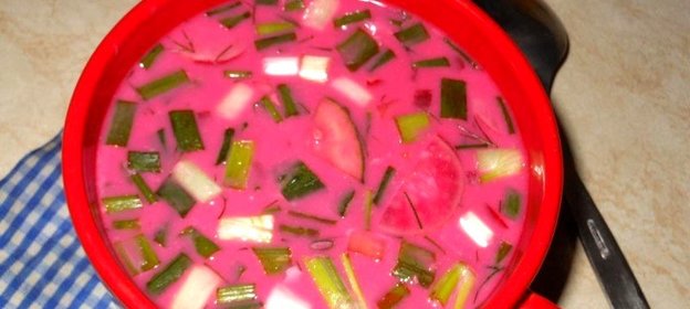 Свекольник на курином бульоне