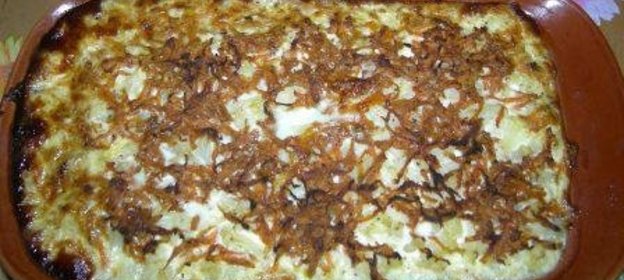 Запеканка из цветной капусты по-быстрому