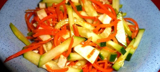 Салат остренький с крабовым мясом