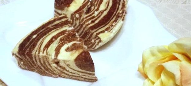 Творожная запеканка Зебра