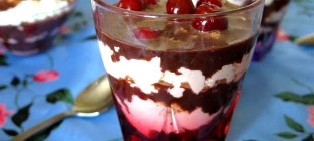 Творожно-вишнёвый десерт