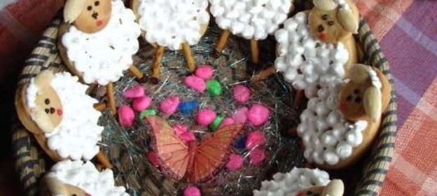 Пасхальное печенье Овечки
