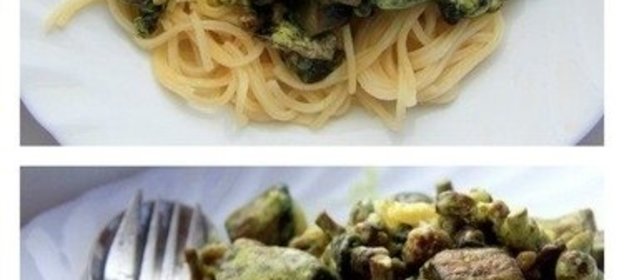 Спагетти с грибами