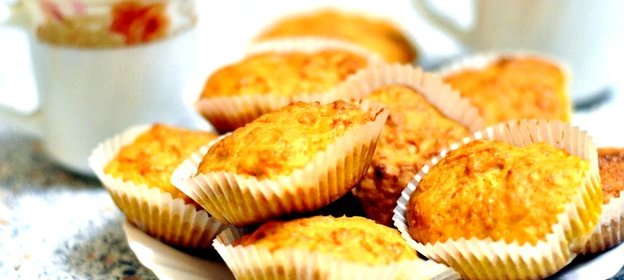 Морковные кексы со сметаной