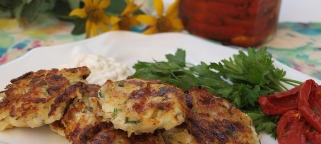 Картофельные оладьи без яиц и муки