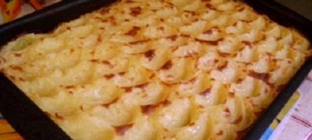 Постная картофельная запеканка