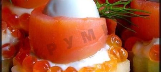 Морская закуска из семги