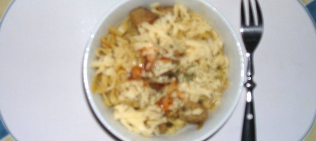 ЛАПША в овощно-мясном сопровождении