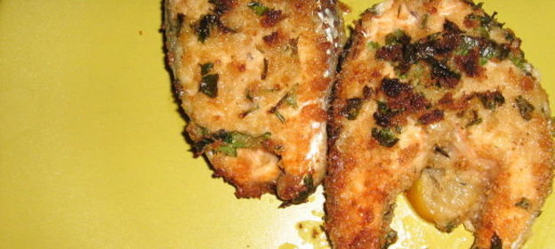 Салат из цыпленка и грибов