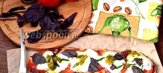 Ленивая пицца на батоне