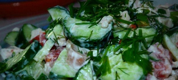 Салат легкий диетический