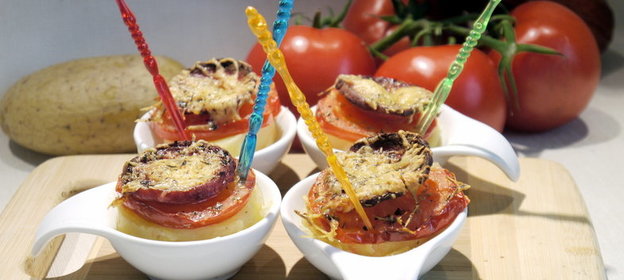 Картофельные таллеры а ля пицца