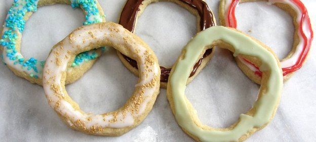 Печенье Олимпийские кольца
