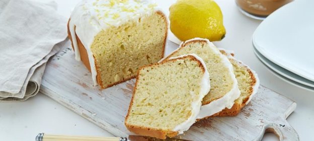 Кекс из цукини с лимонной глазурью