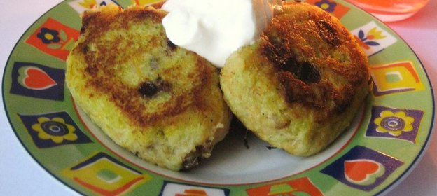 Оладьи из кабачков. 2 в 1