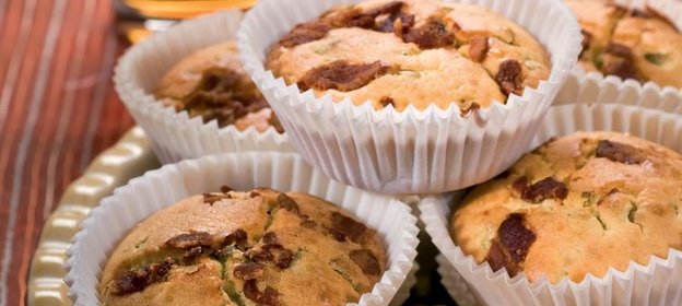 Кексы с беконом