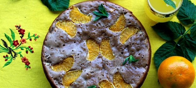 Шоколадно-миндальная шарлотка Бабочки