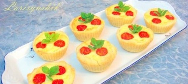 Кексы закусочные со сметанной начинкой