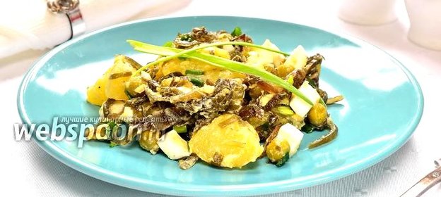 Картофельный салат с морской капустой