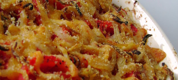 Запеканка из помидоров и сыра