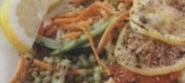 Паста из мяса фазана с морской капустой