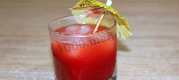 Морс из клубники