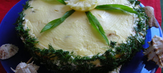 Рыбный торт Морской бриз