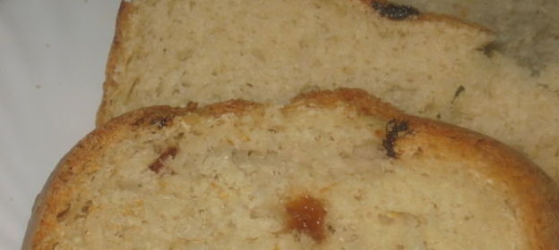 Хлеб с овсяными хлопьями и изюмом