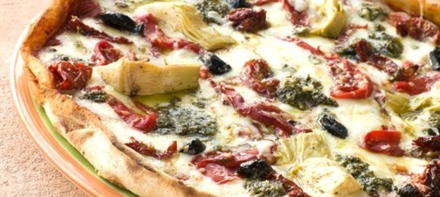 Пицца с запеченными овощами